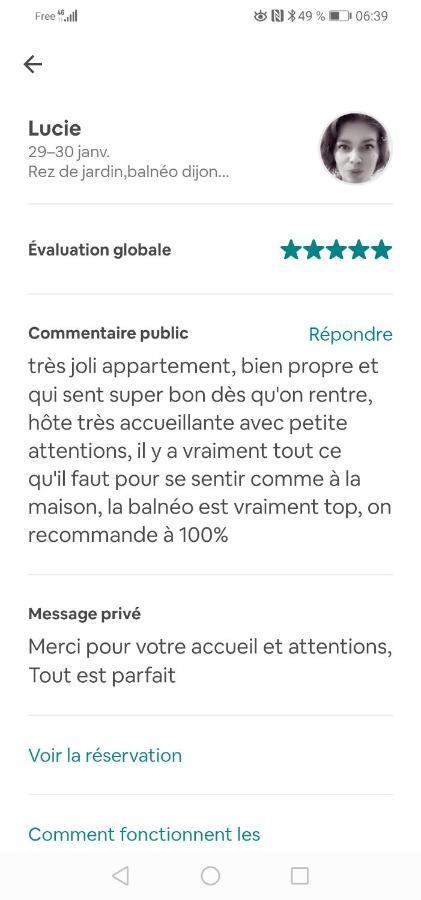 Romantisme Et Glamour 2 Avec Spa , Clim Et Jardin Dijon Exterior photo
