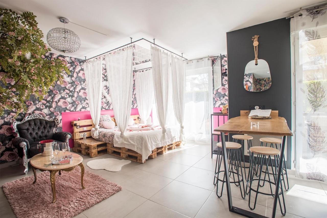 Romantisme Et Glamour 2 Avec Spa , Clim Et Jardin Dijon Exterior photo